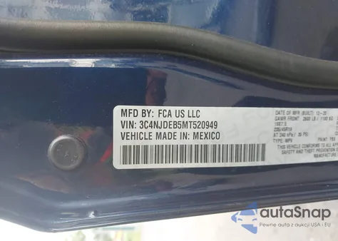 2021 Jeep Compass 80Th Anniversary 4X4 from USA, damaged, VIN 3C4NJDEB5MT520949